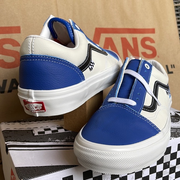 Vans Skate Old Skool Sport Leather True Blue/White mens sneakers - Picture 10 of 16